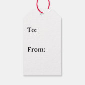 水彩真珠クリスマスツリー ギフトタグ (裏面)