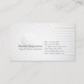 水彩瞑想ヨガインストラクター禅OMサイン 名刺 (裏面)