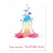 水彩瞑想ヨガロータスポーズチャクラ色