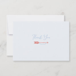 水彩矢印ソロリティのノートカード サンキューカード