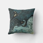 水彩石板ブルーウォーター旋回 クッション (裏面)