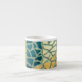 水彩石絵画モザイク+あなたのアイディア エスプレッソカップ (正面)