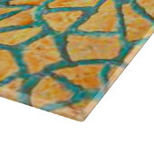 水彩石絵画モザイク+あなたのアイディア カッティングボード (角)