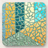 水彩石絵画モザイク+あなたのアイディア コースター (正面)