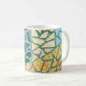 水彩石絵画モザイク+あなたのアイディア コーヒーマグカップ (正面右)