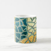 水彩石絵画モザイク+あなたのアイディア コーヒーマグカップ (中央)