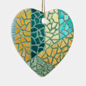 水彩石絵画モザイク+あなたのアイディア セラミックオーナメント (右)