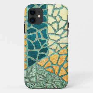 水彩石絵画モザイク+あなたのアイディア iPhone 11 ケース