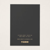 水彩石芸術的石耳飾り表示カード (裏面)