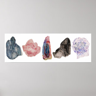 水彩石英ポスター ポスター