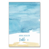 水彩砂と海エスコート座席表 テーブルナンバー (正面)