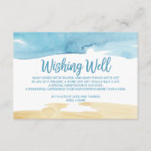 水彩砂と海結婚の願い井戸 エンクロージャーカード (正面)
