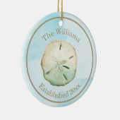 水彩砂ドルビーチ名&記念日 セラミックオーナメント (右)