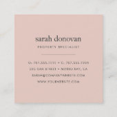 水彩砂ドル スクエア名刺 (裏面)