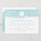 水彩砂ドル 招待状 (正面/裏面)