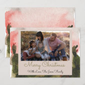 水彩砂漠のホリデーカード シーズンカード (正面/裏面)