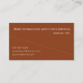 水彩砂漠の名刺 名刺 (裏面)