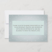 水彩砂漠の多肉植物サンキューカード サンキューカード (裏面)