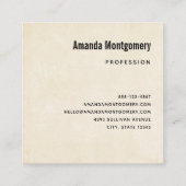 水彩砂漠サボテンと山 スクエア名刺 (裏面)