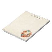 水彩砂漠サボテンと山 ノートパッド (回転)