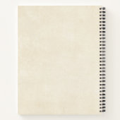 水彩砂漠サボテンと山 ノートブック (裏面)