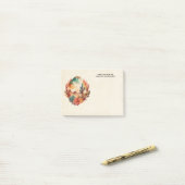 水彩砂漠サボテンと山 ポストイット (デスク上)