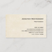 水彩砂漠サボテンと山 名刺 (裏面)