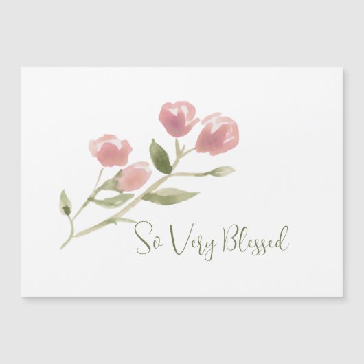 水彩磁気賛美カード (正面)