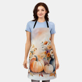 水彩祝秋 エプロン (着用した状態)