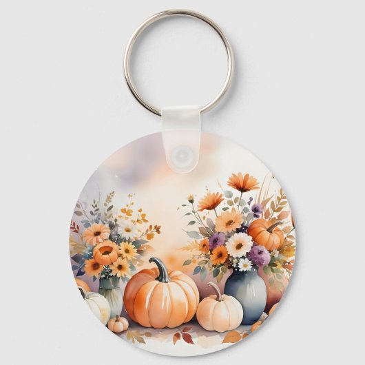 水彩祝秋 キーホルダー (正面)