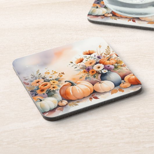 水彩祝秋 コースター (左側)