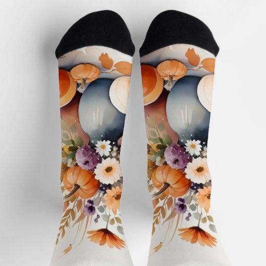 水彩祝秋 ソックス (上部)