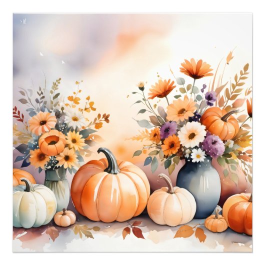 水彩祝秋 フォトプリント            (正面)