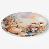 水彩祝秋 ペーパープレート (アングル)