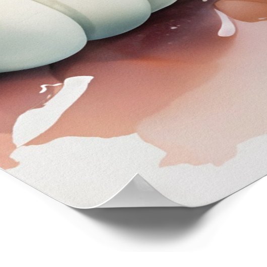 水彩祝秋 ポスター (角)