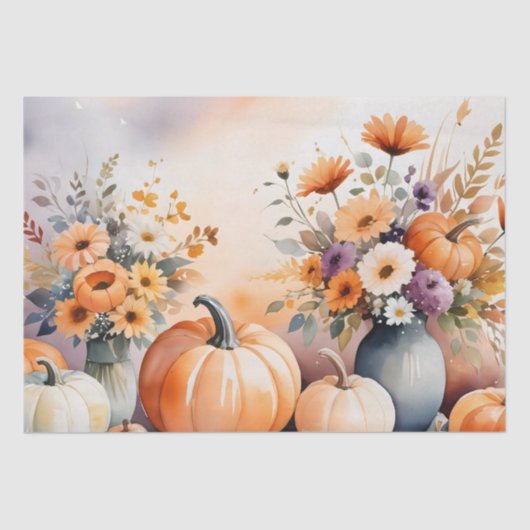 水彩祝秋 薄葉紙 (正面)