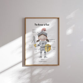 水彩神のポスターの武具の女の子 ポスター