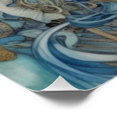 水彩神秘的な乙女 ポスター (コーナー)