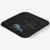 水彩神秘的な馬ANY誕生日パーティー ペーパープレート (傾斜あり)