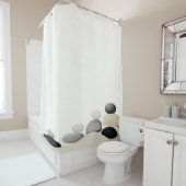 水彩禅石ガーデン日本のスタイル シャワーカーテン (インサイチュ)