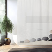 水彩禅石ガーデン日本のスタイル シャワーカーテン