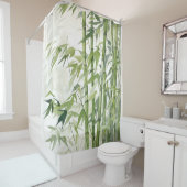 水彩禅竹調和 シャワーカーテン (インサイチュ)