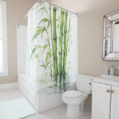 水彩禅竹調和 シャワーカーテン (インサイチュ)