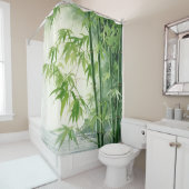 水彩禅竹調和 シャワーカーテン (インサイチュ)