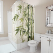 水彩禅竹調和 シャワーカーテン (インサイチュ)