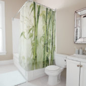 水彩禅竹調和 シャワーカーテン (インサイチュ)