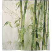 水彩禅竹調和 シャワーカーテン (正面)