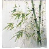 水彩禅竹調和 シャワーカーテン (正面)