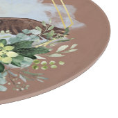 水彩禿げたイーグル枠付きブーケ カッティングボード (角)