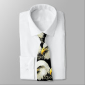 水彩禿げ鷲の鳥の動物の自然アート ネクタイ (タイ)